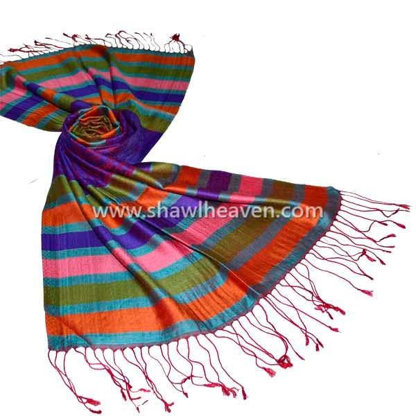 Designer modal jacquard scarves and shawls from India